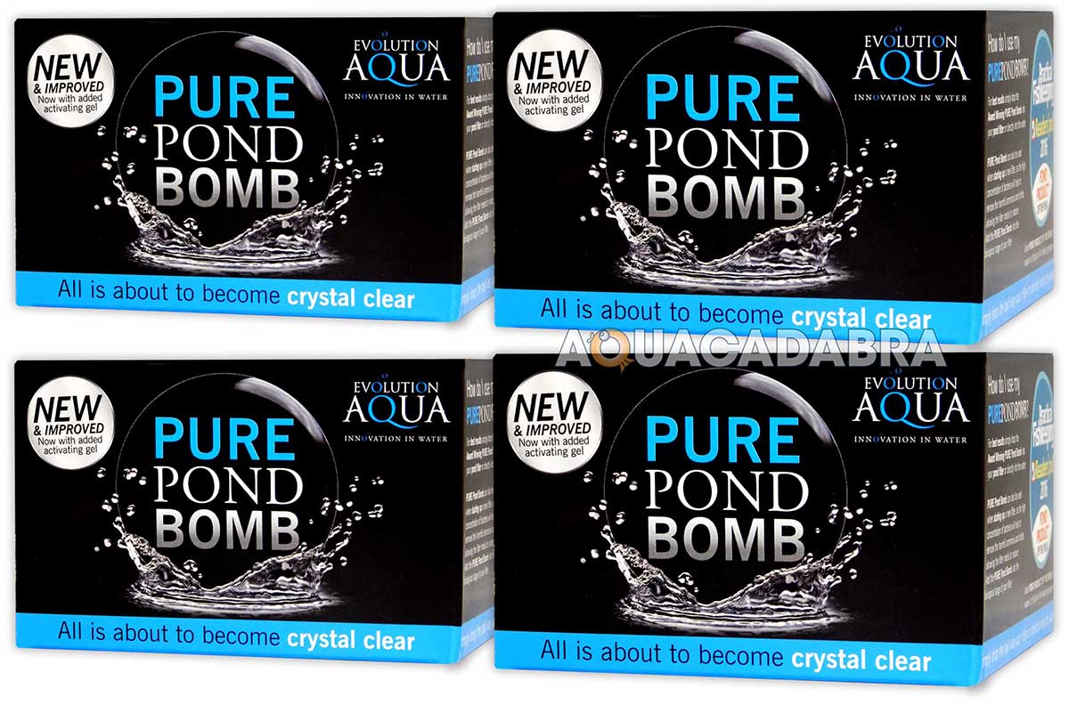 Evolution Aqua Pure Pond Bomb- Fast Acting Pond Bacteria & Waste Clarifier for Koi Ponds
