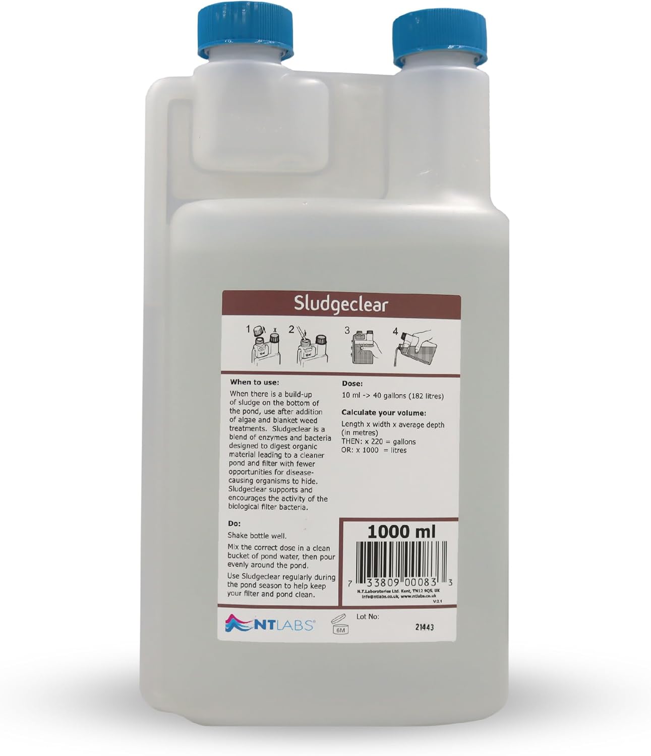 NT Labs Pond Sludge Remover Liquid Bacteria Support