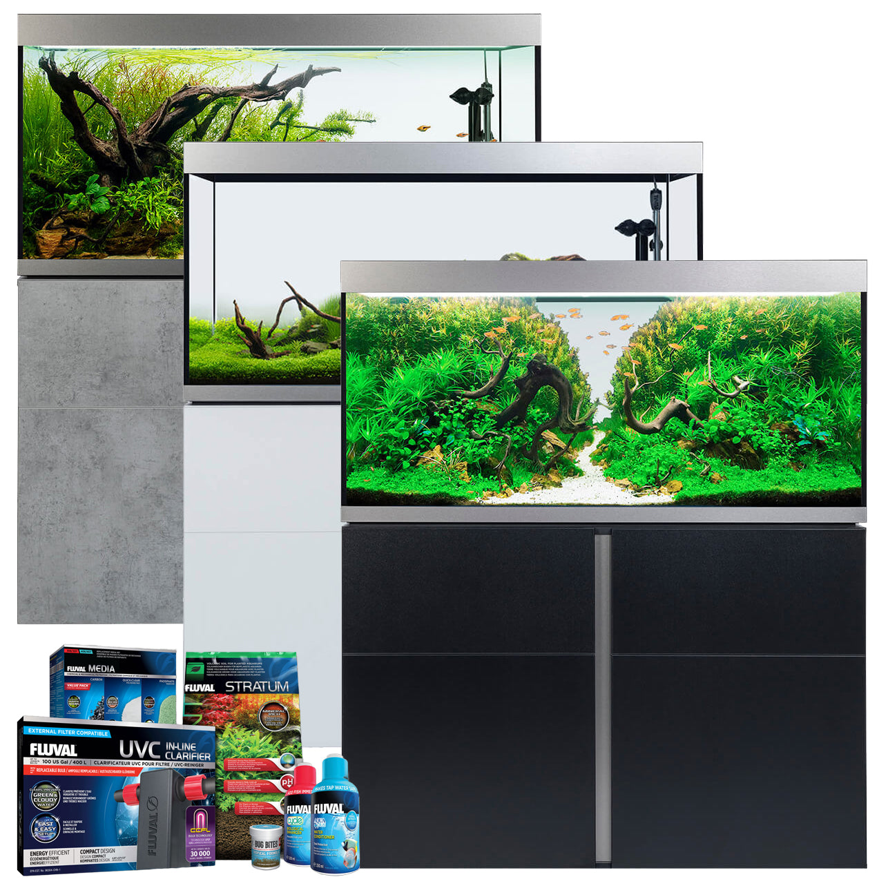 Fluval Siena 272 Aquarium & Cabinet FREE Bundle