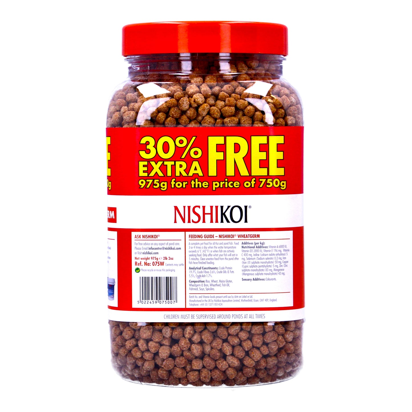 Nishikoi Wheatgerm 750g 30% Extra Medium Pellet