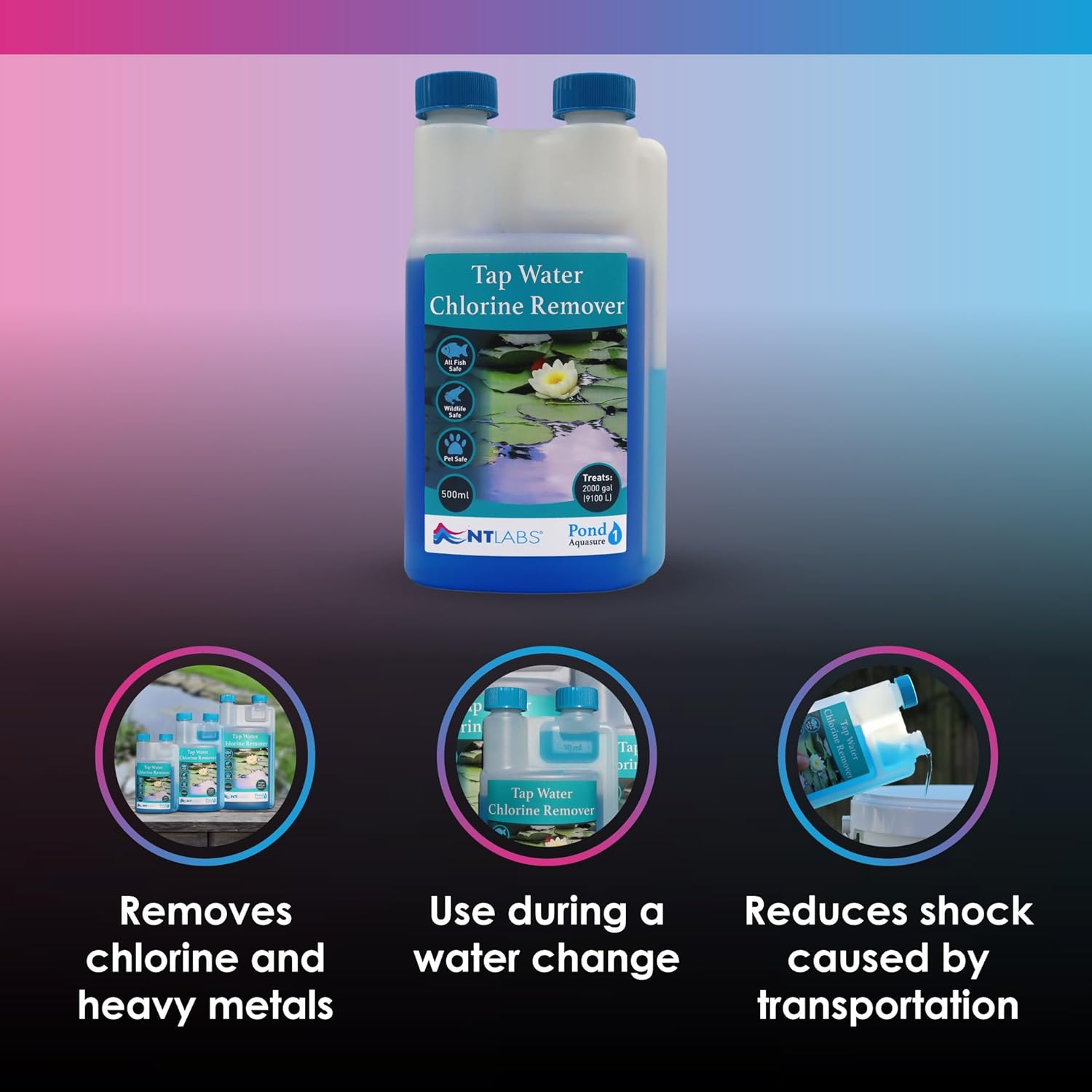 NT Labs Pond Aquasure Chlorine Remover 250ml 