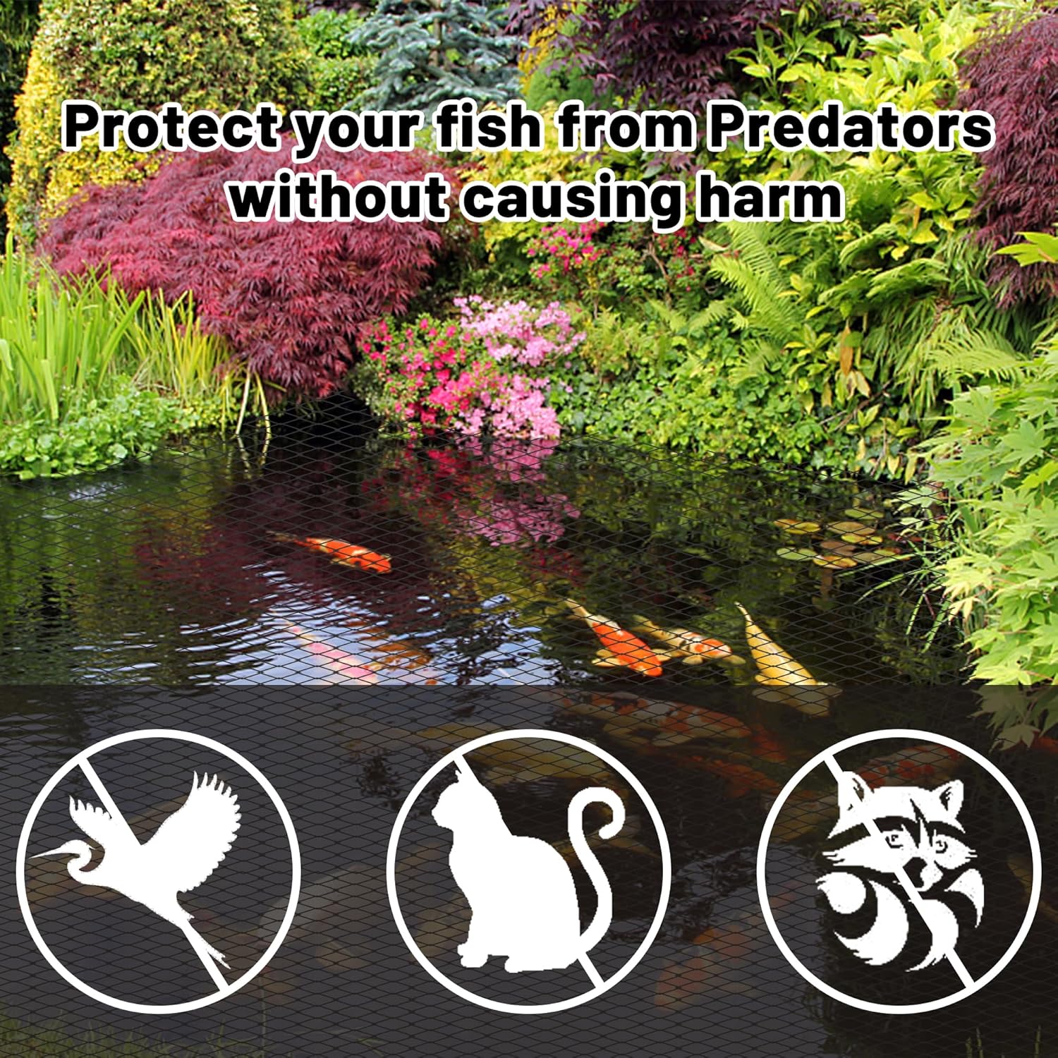 Bermuda Pond Net Cover Koi Fish Protection