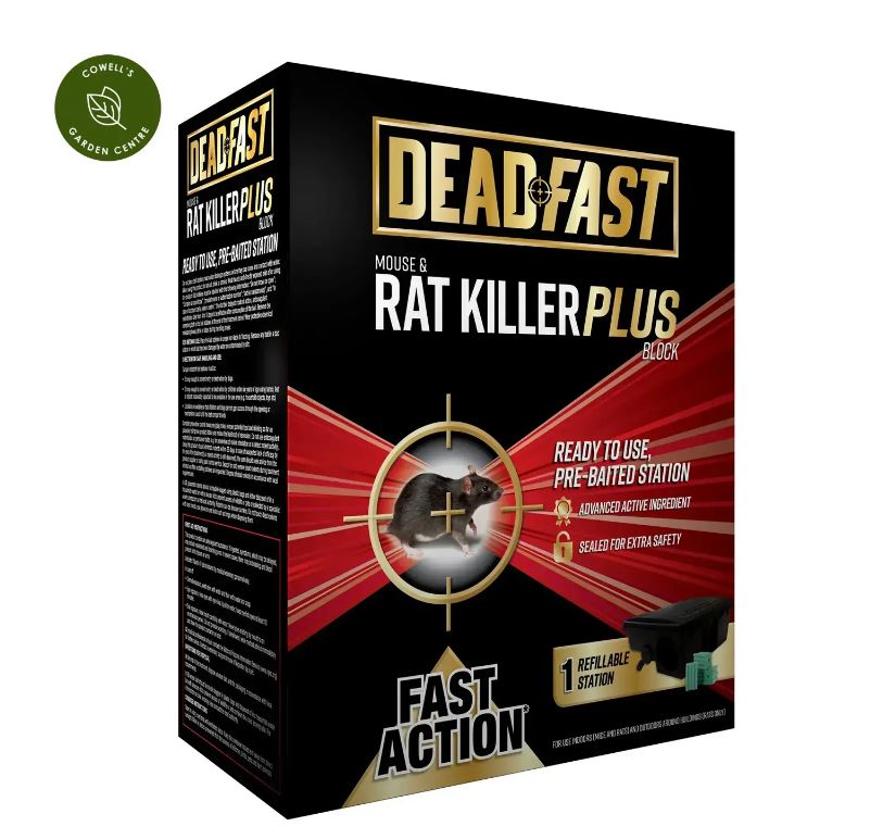 Deadfast Rat & Mouse Killer Plus Blocks Bait Station 100g