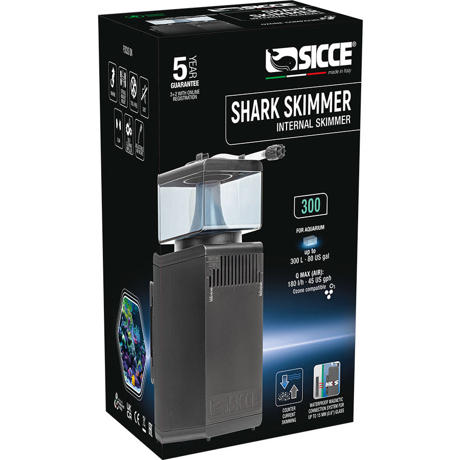 The Sicce Shark Ultra Quiet Internal Protein Skimmer 300 Refurbished