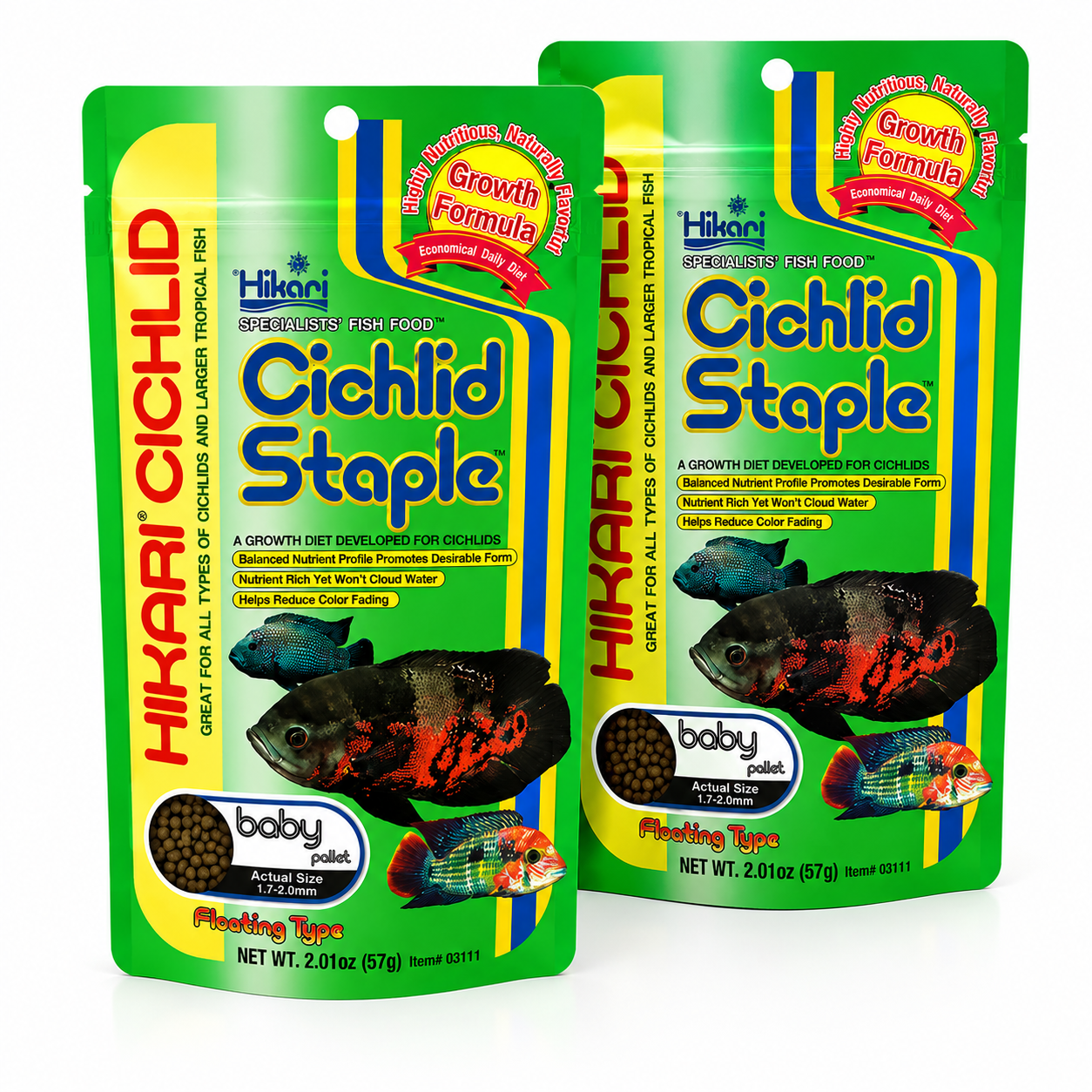 Hikari Cichlid Staple Aquarium Fish Food Floating Sinking Baby Pellets