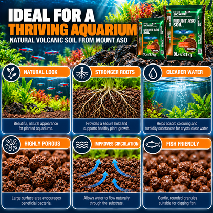 JBL ProScape Brown Volcanic Aquarium Soil Gravel Substrate Planted Tank