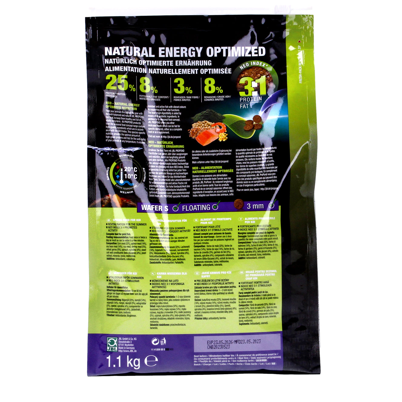 JBL ProPond Spring Koi Fish Food S 1.1kg (BB 05/26) 