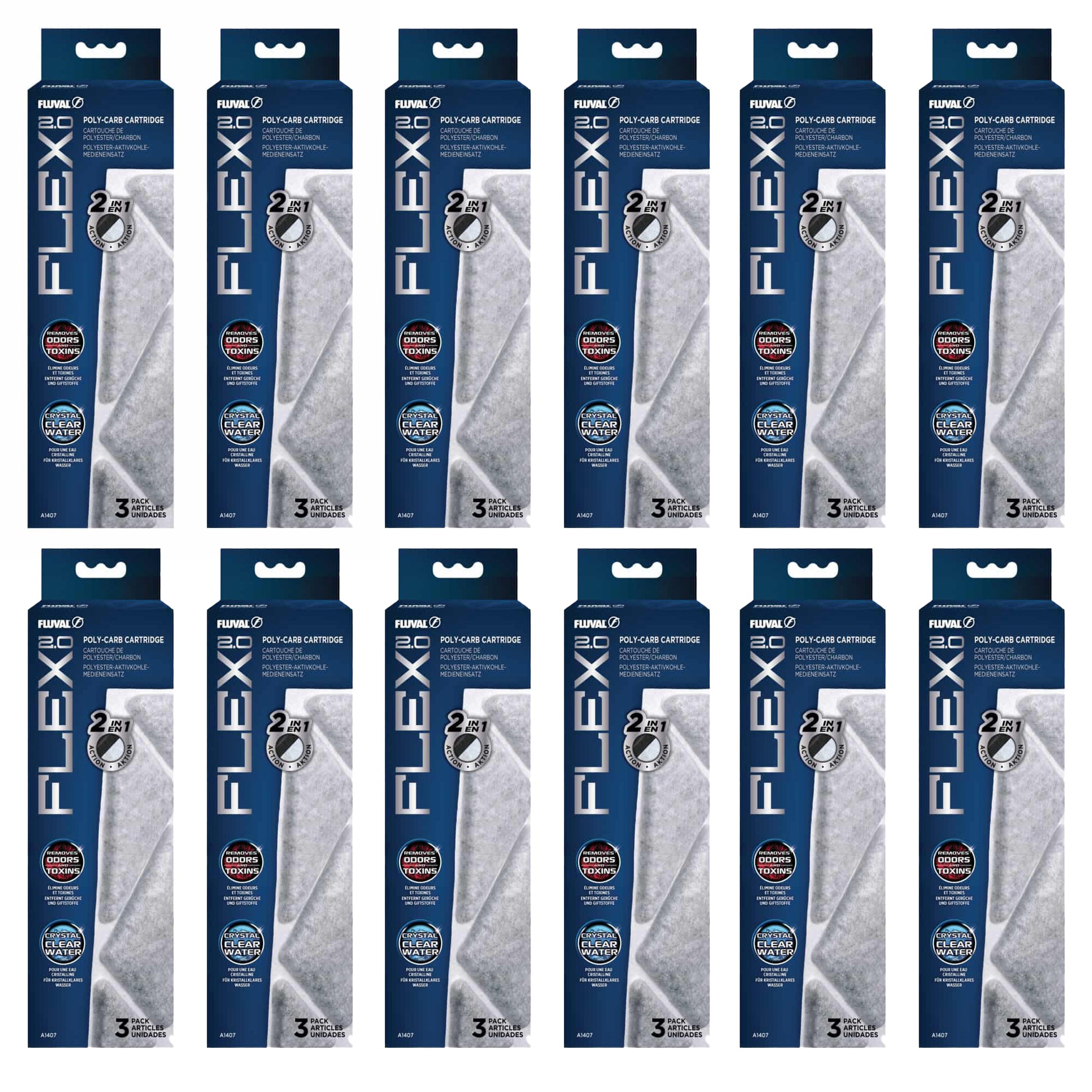 Fluval Spare Polycarbonate Cartridge for Flex 2.0 Aquarium Fish Tank Filter