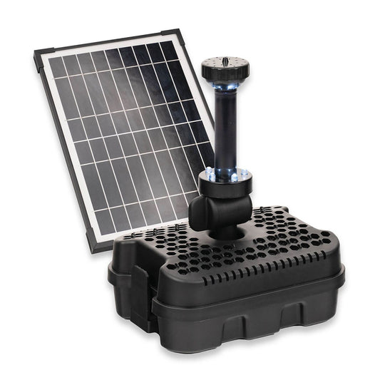 Liberty Solar 500 Pond Pump Battery LED Fountain Water Feature 482L/H Ex-Demo