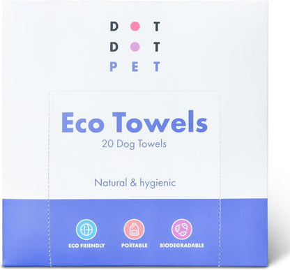 DotDotPet Mini Eco Dog Quick-Dry Biodegradable  Towels 