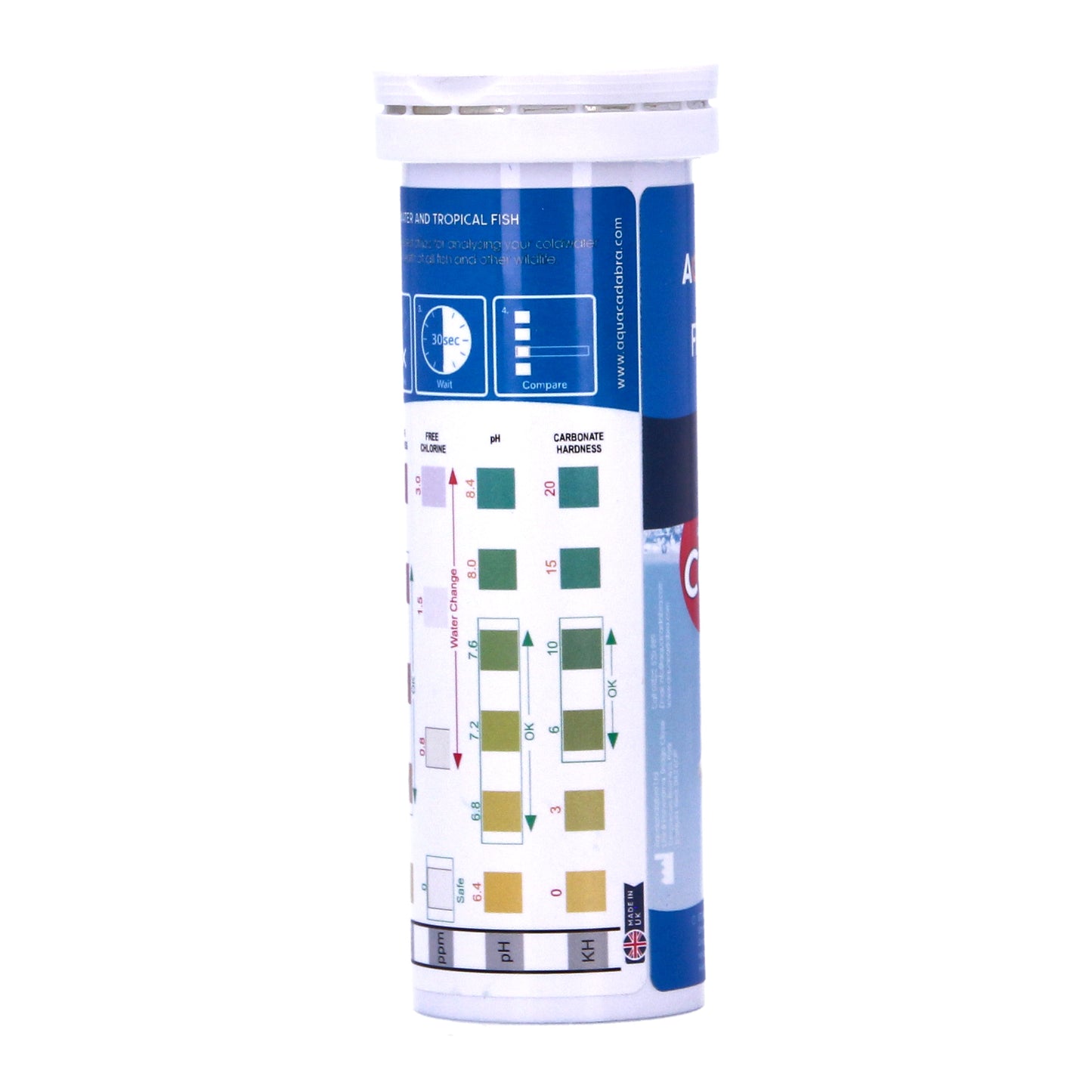 Aquacadabra Aquarium 7 in 1 Nitrate Ph Nitrite 50 Test Strips 