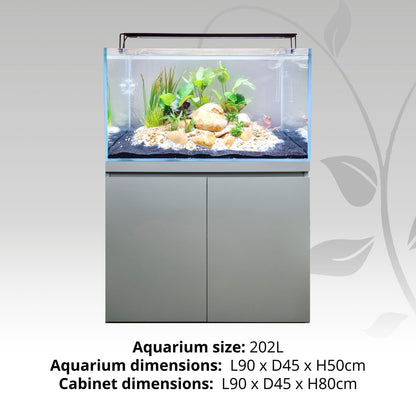 Fluval Visi 90: 202L Aquarium & Cabinet Kits