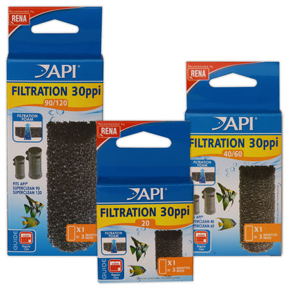 API Crystal 40/60 Filter Media for RENA SuperClean Filters - 2, 6 & 18 Pack