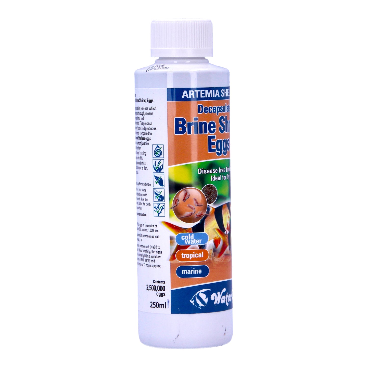 Waterlife Artemia Shell-less Brine Shrimp Eggs 250ml