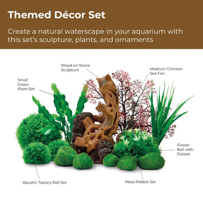 Aquarium Fish Tank biOrb Decor Set 30L Wood On Stone 