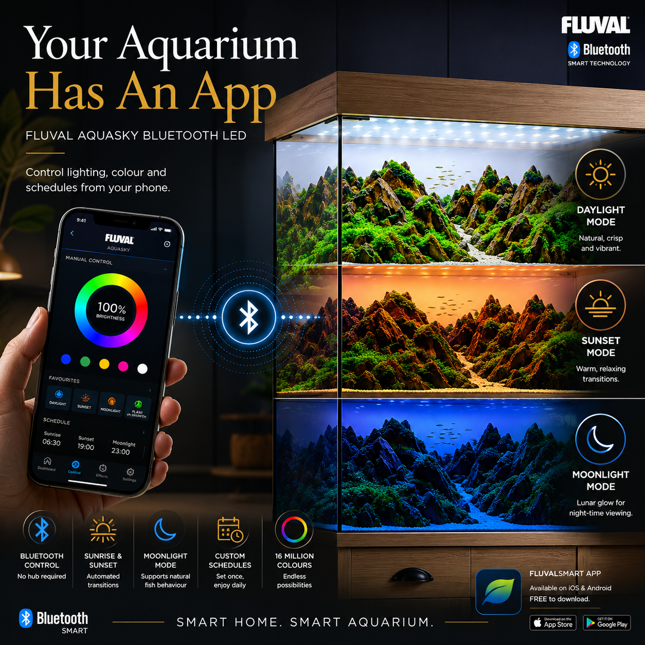 Fluval Shaker 345L Aquarium & Cabinet Plus Bundle