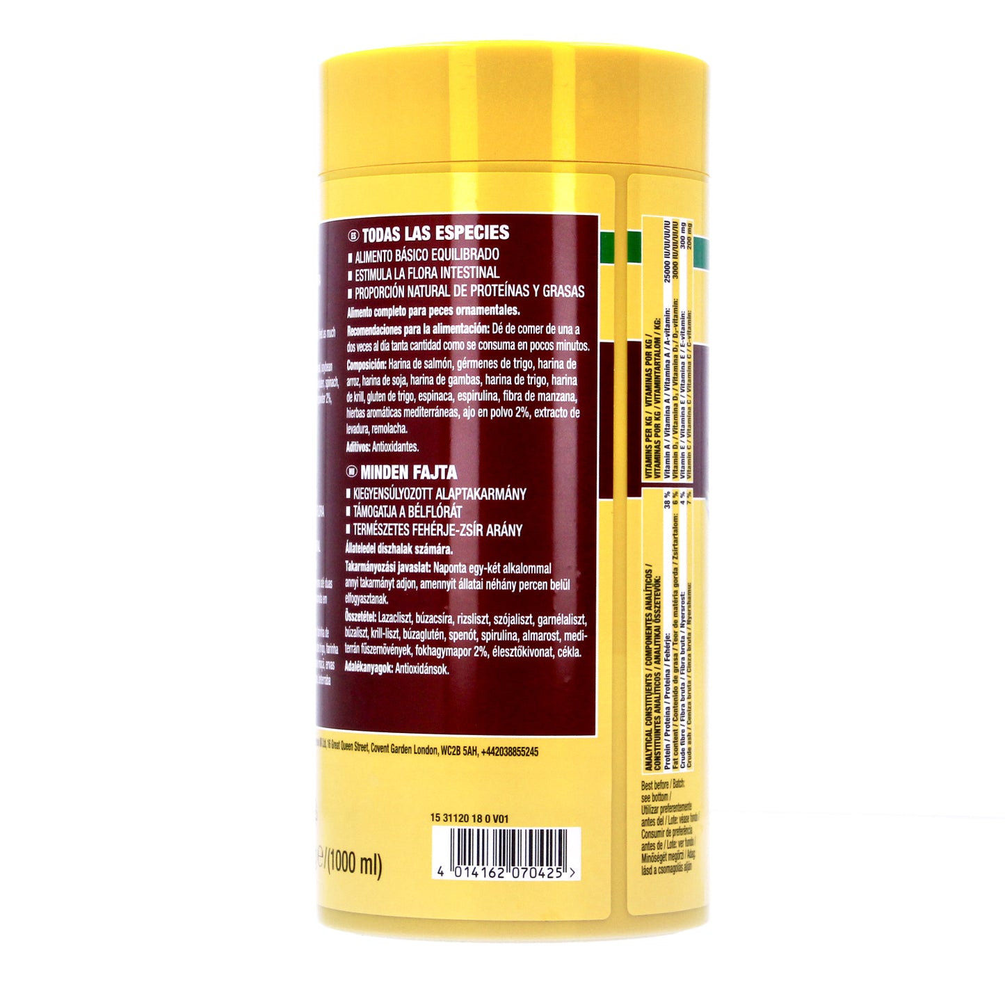 JBL PRONOVO Prebiotic Balanced Staple Tropical Fish Food 1000ml exp 05/26