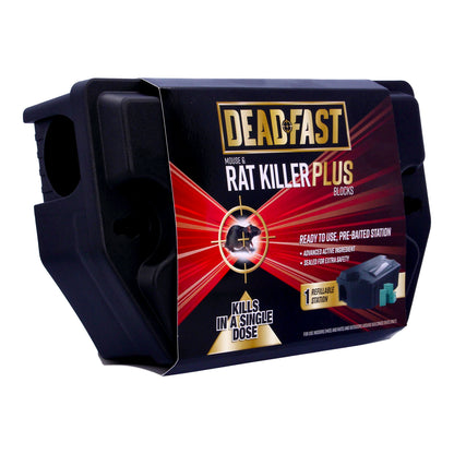 Deadfast Mouse and Rat Killer Plus All Weather 5x Bait Blocks 