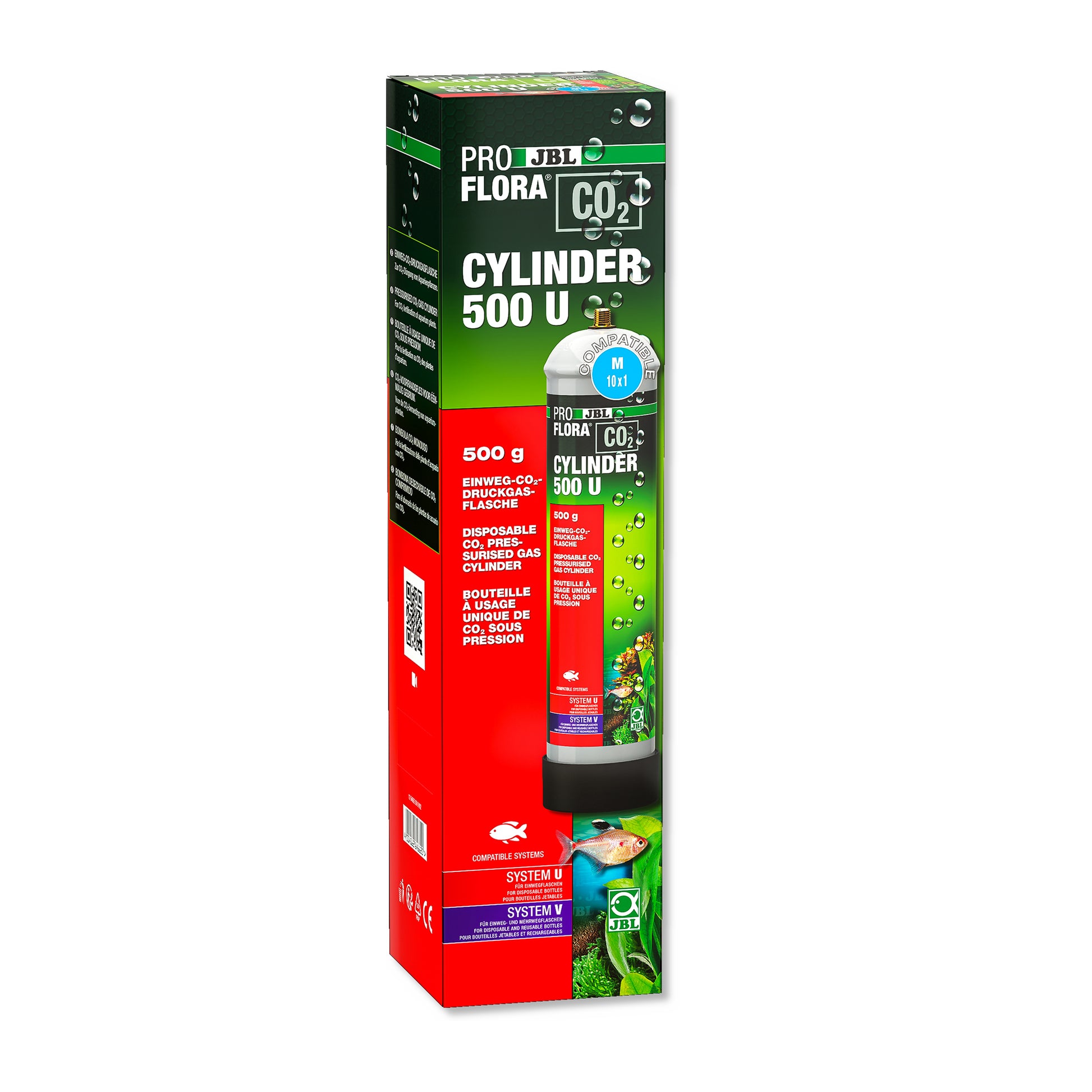 JBL PROFLORA Aquarium Fish Tank Plant CO2 Basic Set V CO2 Cylinders 500g