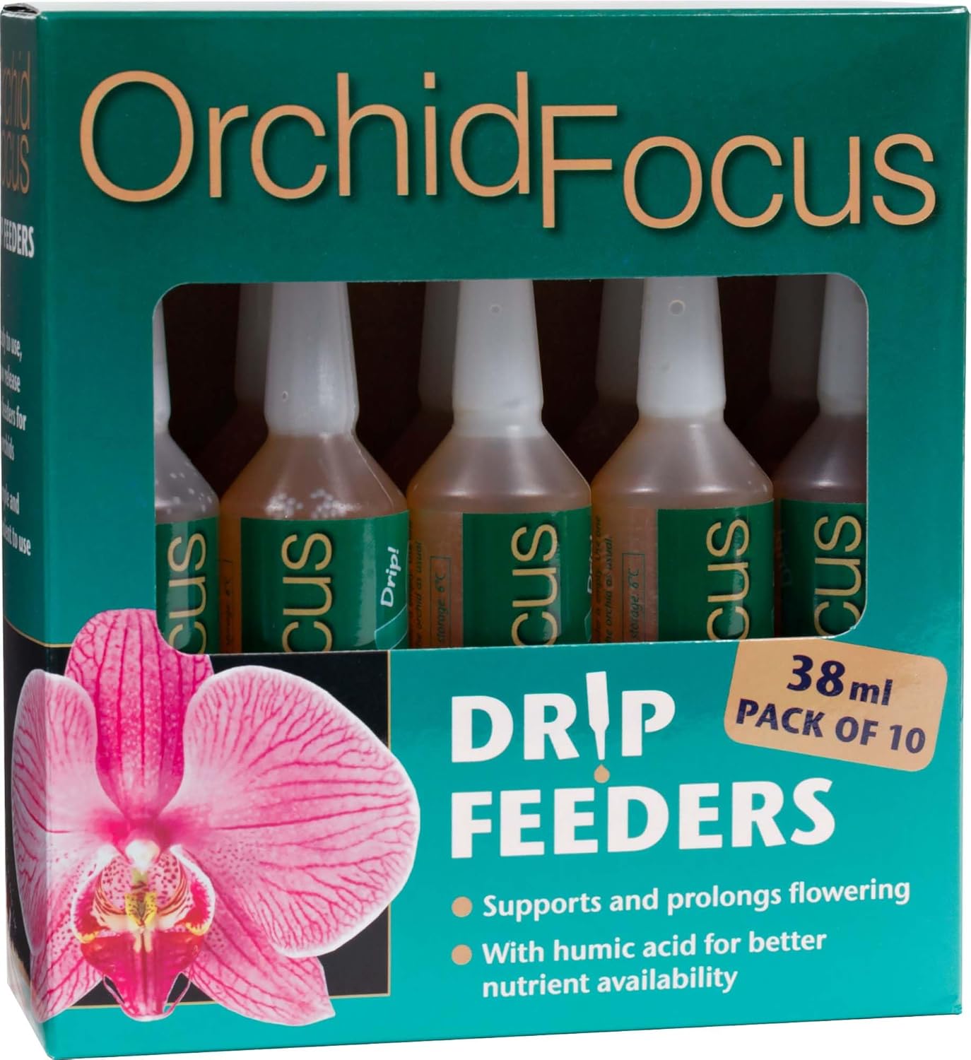 Orchid Focus Orchid Drip Feeders – Liquid Nutrient Feed Plant Fertiliser