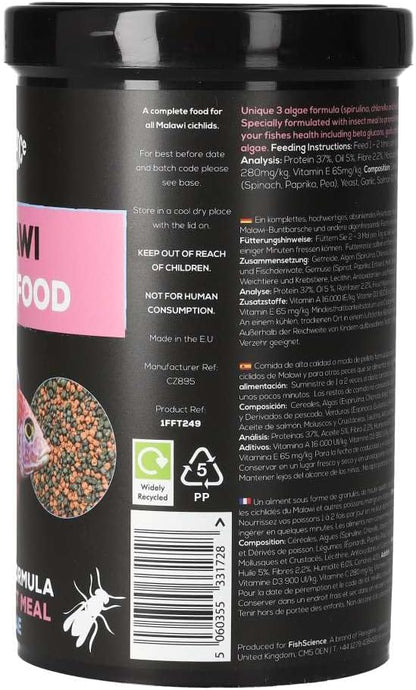 Fish Science Malawi Pellet 115g and 450g Aquarium Fish Food FishScience