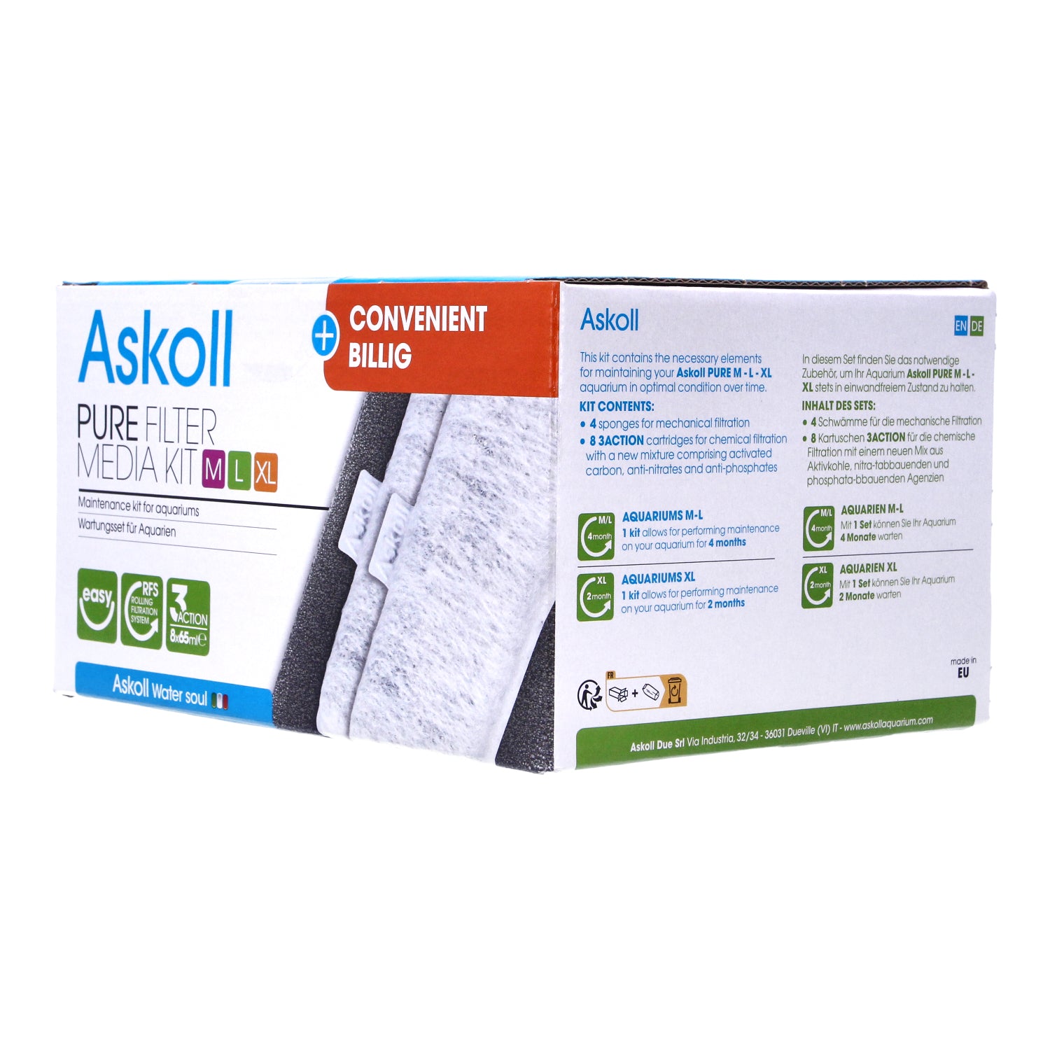 Askoll Aquarium Fish Tank Media Kit