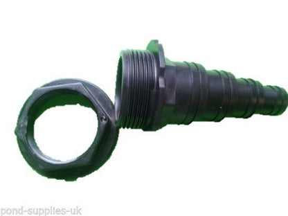 1.5" Threaded Hosetail & Nut x5 Pond Pump Filter Hose Connector Adapter