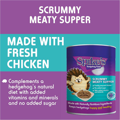 Spikes Hedgehog Food Scrummy Meaty Supper