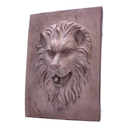 Bermuda Outdoor Garden Lion Mask Tile Ornament