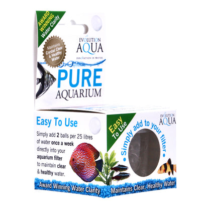 Evolution Aqua Pure Aquarium Balls 25 Clear Water Filter Fish Tank Treatment