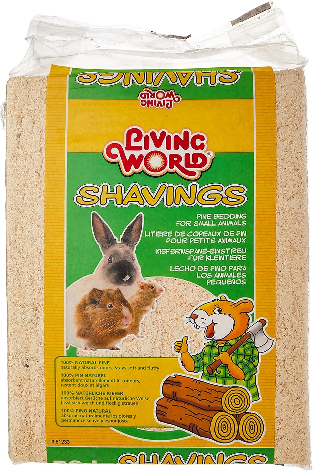 Living World Pine Shavings Bedding 56L