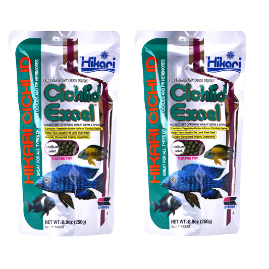 Hikari Cichlid Excel Medium pellet 250g x 2
