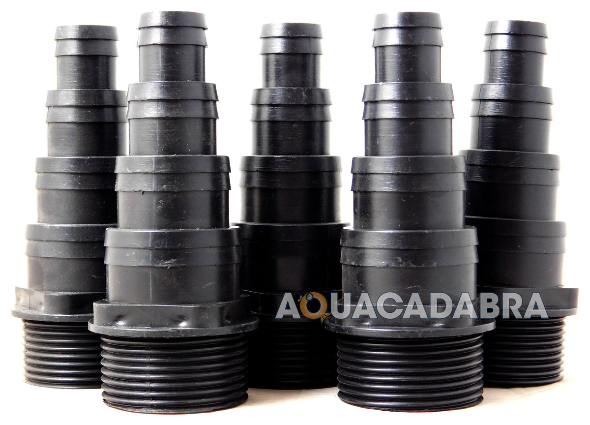 1.25" BSP Threaded Hosetail x5 Pond Pump Filter Hose Connector Adapter