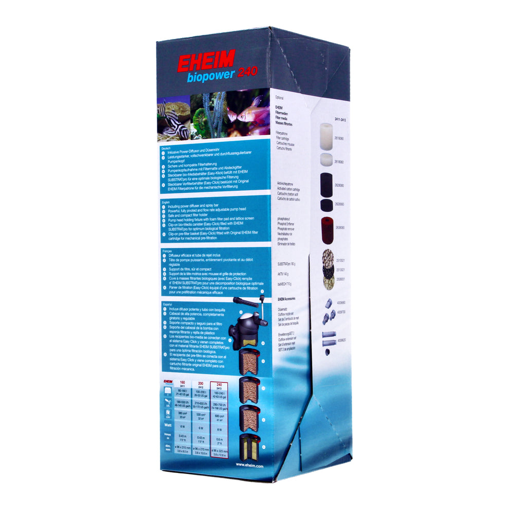 Eheim BioPower 240 Filter | 160-240L | Fresh/Marine – Aquacadabra