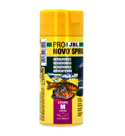 JBL ProNovo Spirulina Fish Food Sinking Granules Tropical Aquarium Algae