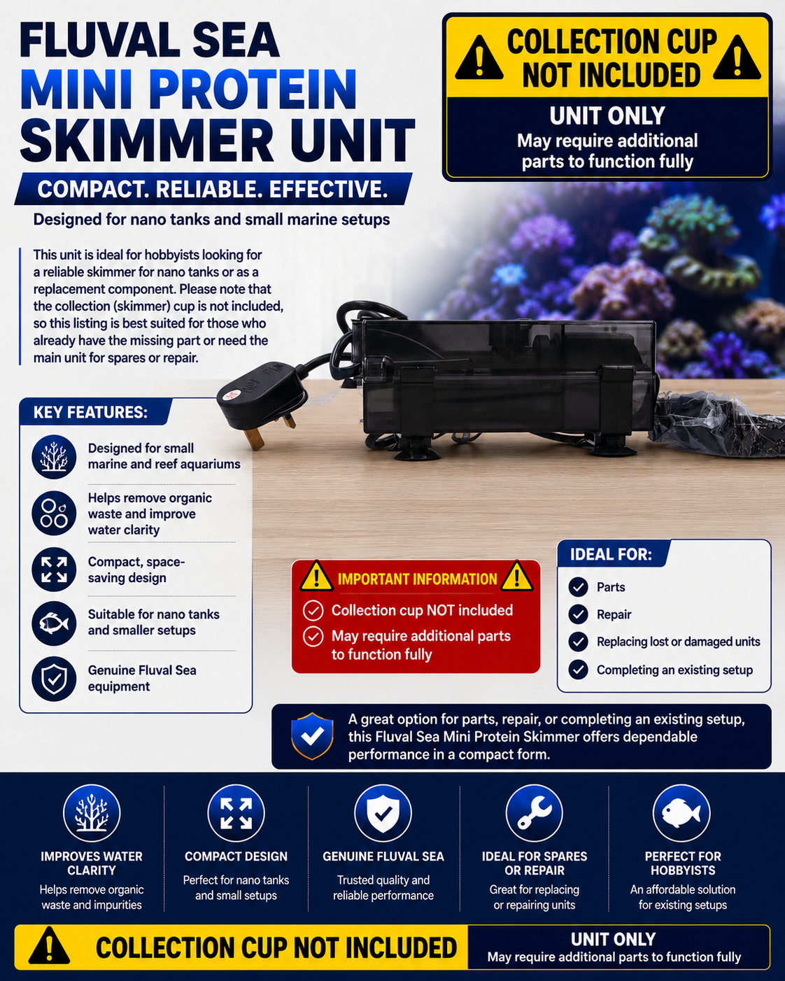 Fluval Sea Nano Skimmer PS2 No Cup