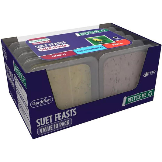 Gardman Suet Feast 10-Pack, 5 Flavours