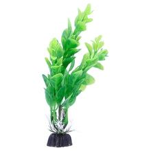 Green Plastic Aquarium Decoration Plants 10cm (Pack of 6)