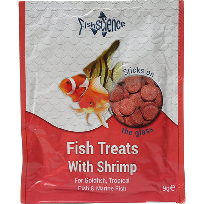 FishScience Fish Treats with Shrimp Aquarium 