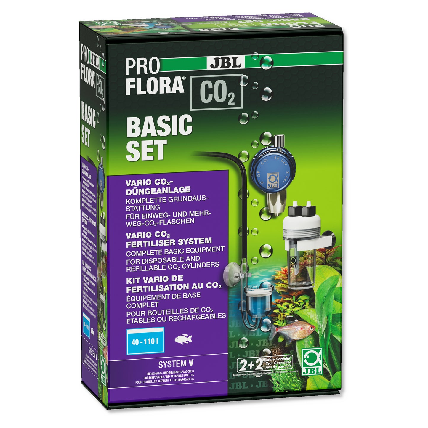 JBL PROFLORA Aquarium Fish Tank Plant CO2 Basic Set V CO2 Cylinders 500g
