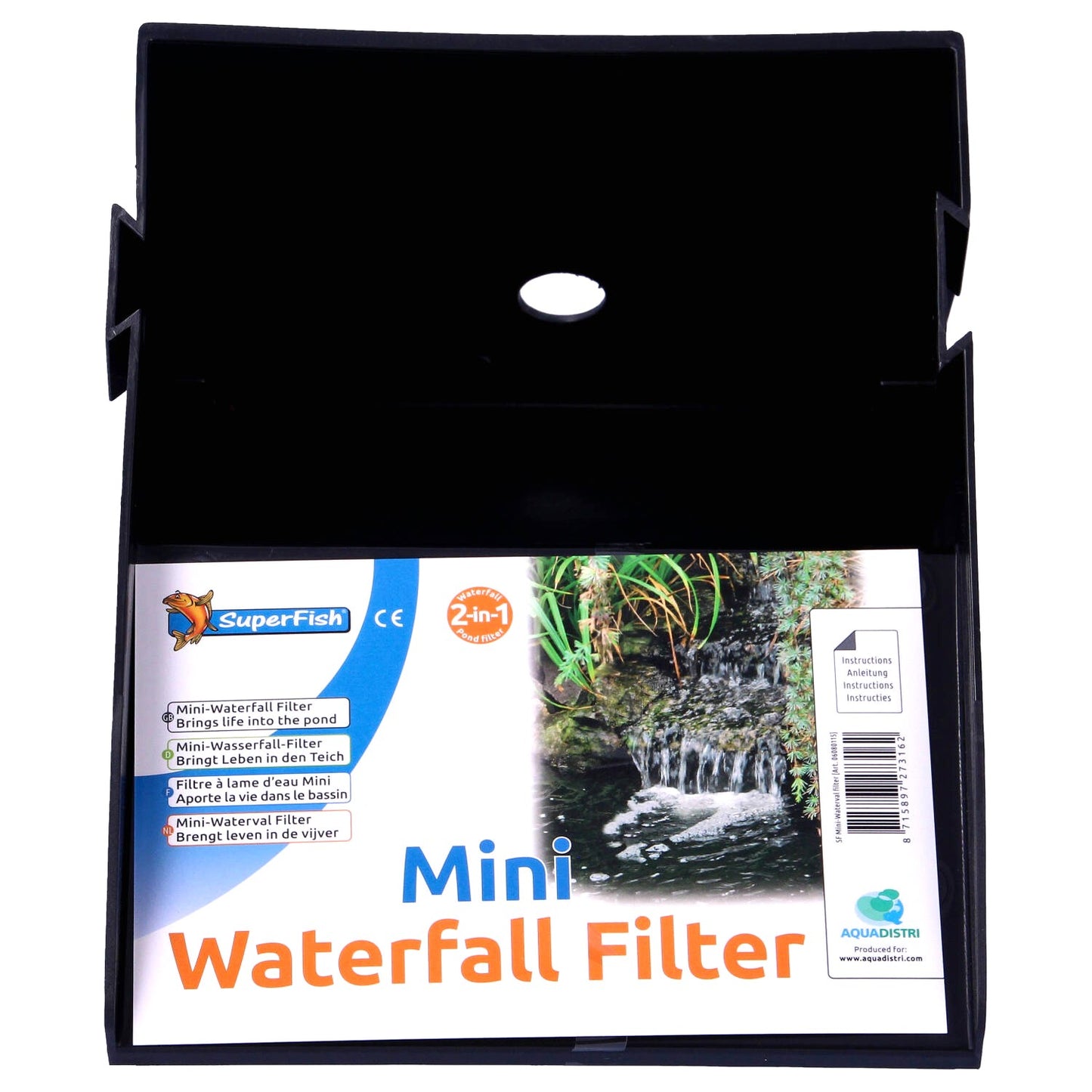 Superfish Mini Waterfall Filter with Sponge – 19cm