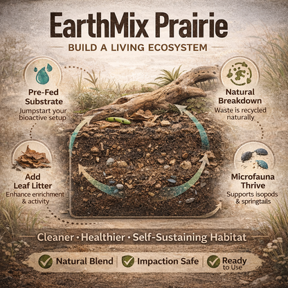 Arcadia EarthMix Prairie 10L Bioactive Substrate Reptile Amphibian Vivarium Soil