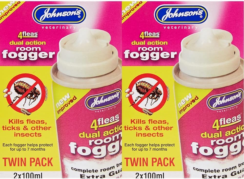 Johnsons 4fleas Room Fogger Twin Pack Flea Killer