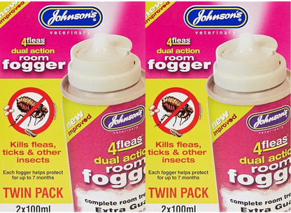 Johnsons 4fleas Room Fogger Twin Pack Flea Killer