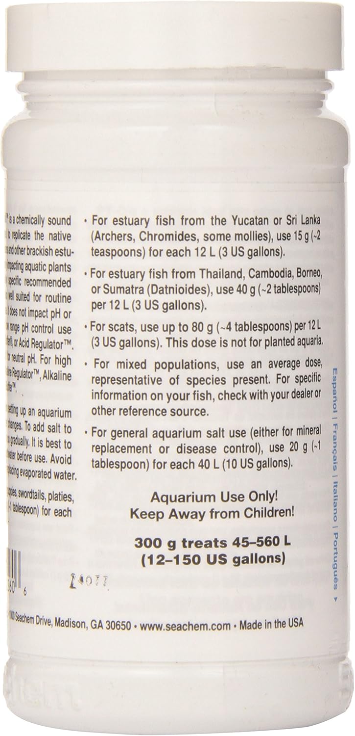 Seachem Brackish Aquarium Fish Tank Salt 