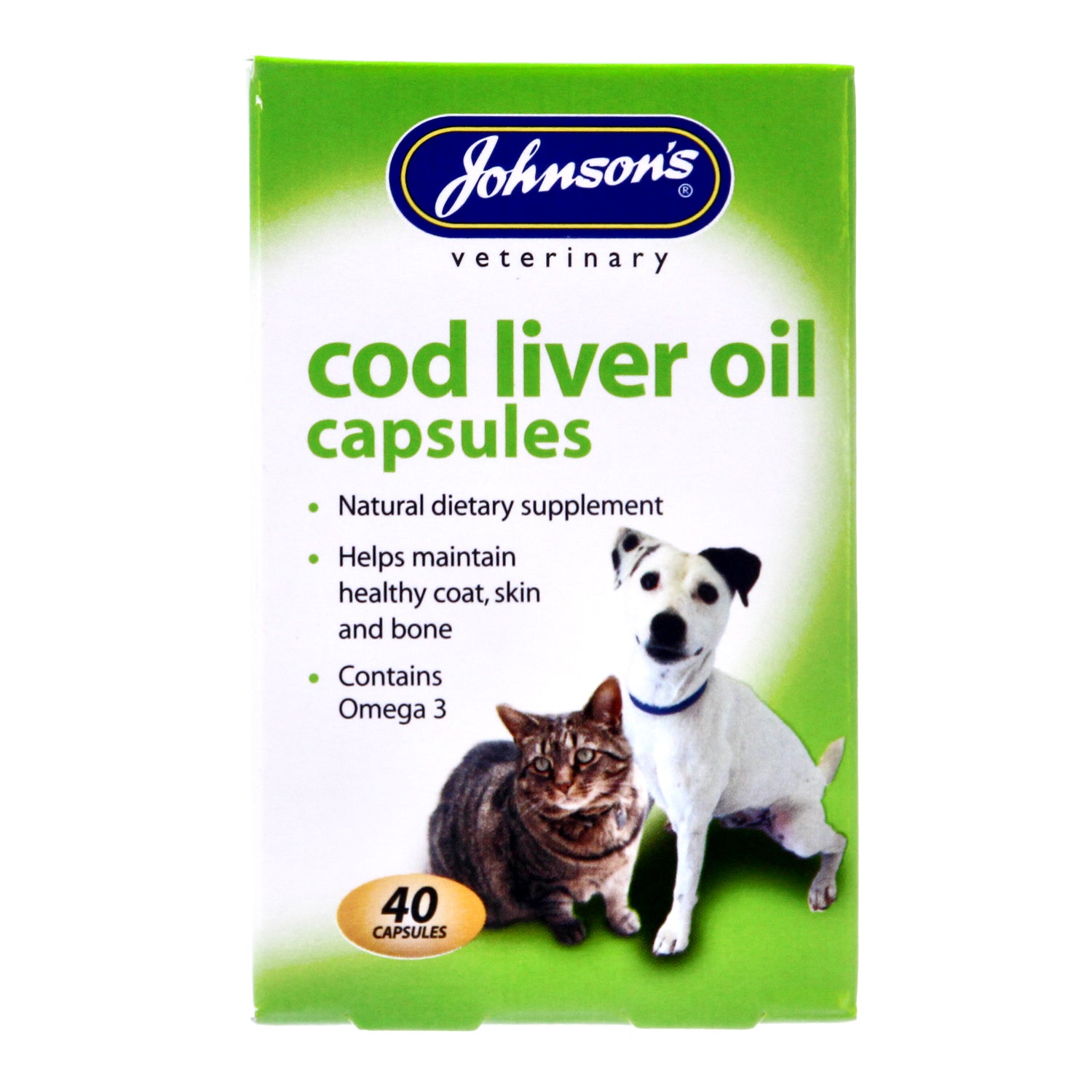 Johnsons Cat and Dog Cod Liver Oil Capsules