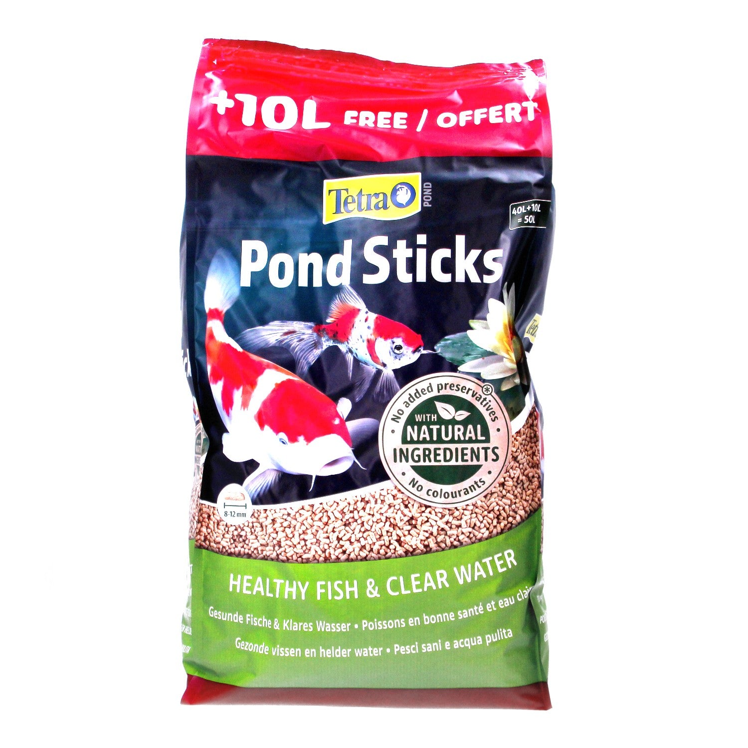 TETRA POND FOOD STICKS 40L PLUS 25%
