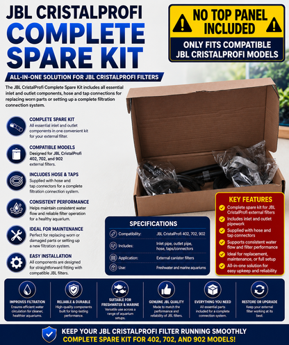 JBL CristalProfi Spare Kit for 402 702 902 - Inlet Outlet Pipes & Connectors