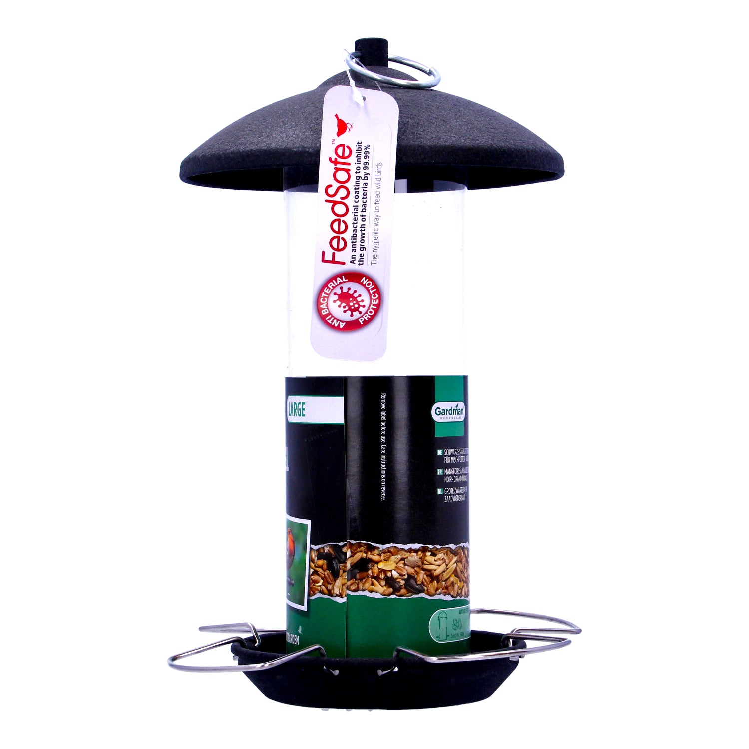 Gardman Black Steel Large Seed Feeder 