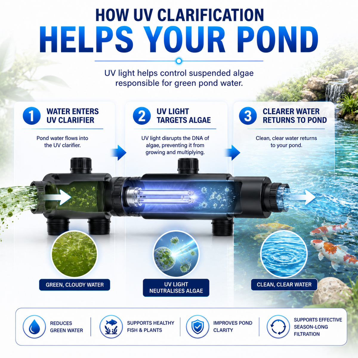 Aquacadabra PLS UV Replacement Bulbs 2 Pack Pond Clarifier 5W 7W 9W 11W